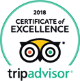 Tripadvisor Certificate of Excellence 2018