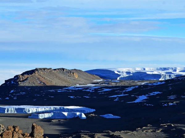 Summit View Of Ice Fields Kilimanjaro
