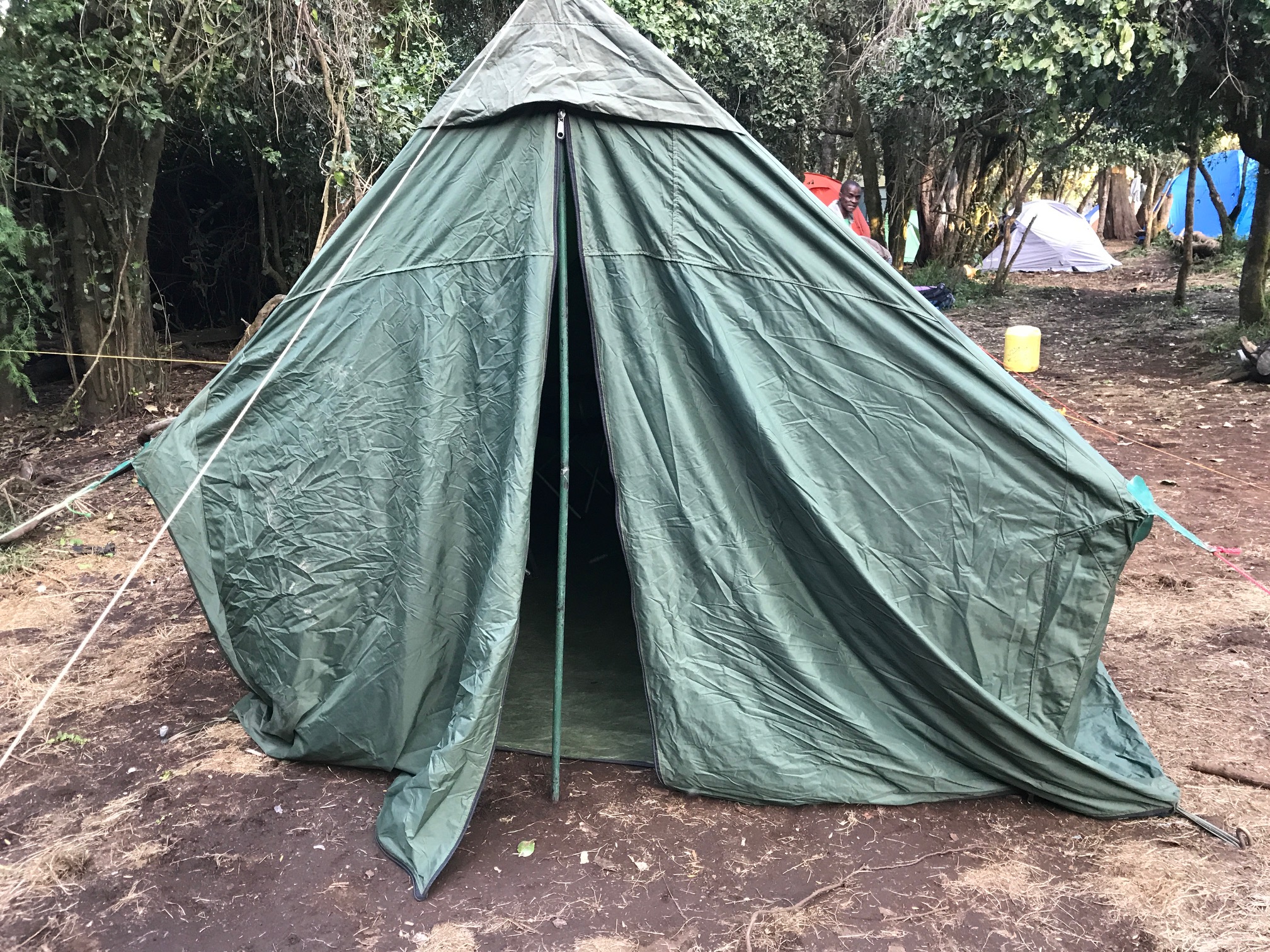 Our mess tent for the week! Trekking Hero