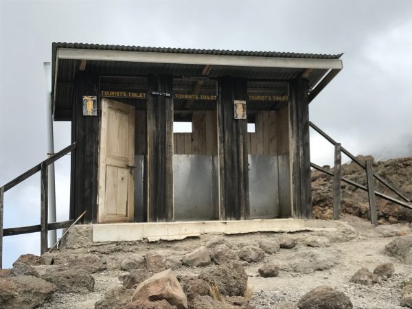 Toilets at Barafu Camp